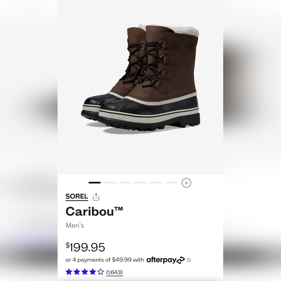 BRAND NEW IN BOX Men's Sorel Caribou WP Waterproof Insulated Winter Boots 11.5 - Picture 8 of 8